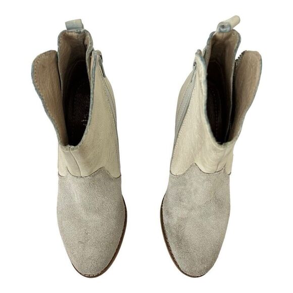 Diba True Womens Size 6.5 Shady Tree Heeled Suede Leather Zip Up Bootie - Picture 3 of 9